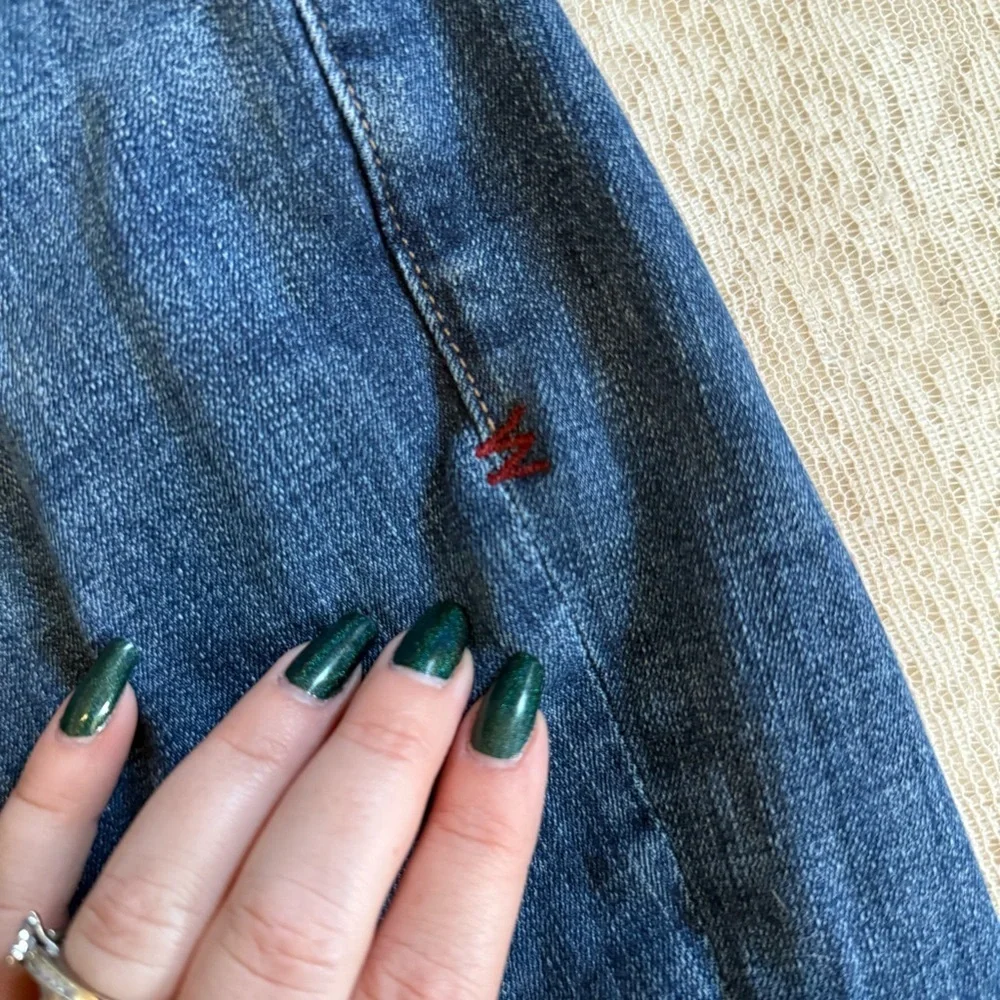 Warp + Weft Chicago Ord straight jeans in tortoise